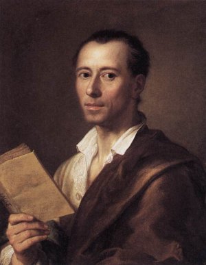 Portrait of Johann Joachim Winckelman by Anton Raphael Mengs Oil Painting