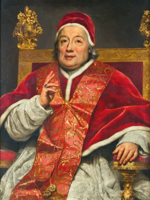 Portrait Of Pope Clement XIII by Anton Raphael Mengs Oil Painting
