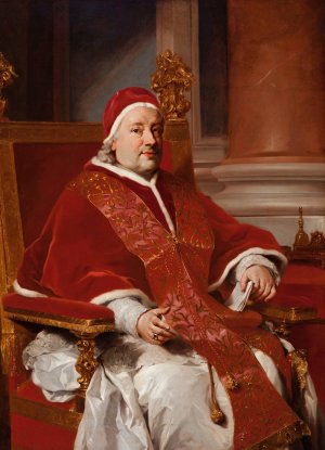 Portrait of Pope Clement XIII by Anton Raphael Mengs Oil Painting