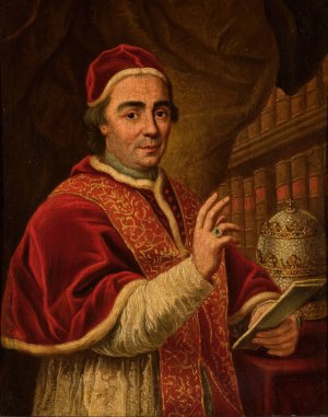 Portrait of Pope Clement XIII by Anton Raphael Mengs Oil Painting