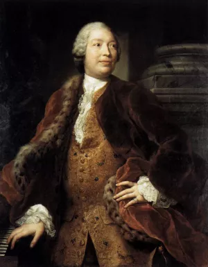 Portrait of the Singer Domenico Annibaldi by Anton Raphael Mengs Oil Painting
