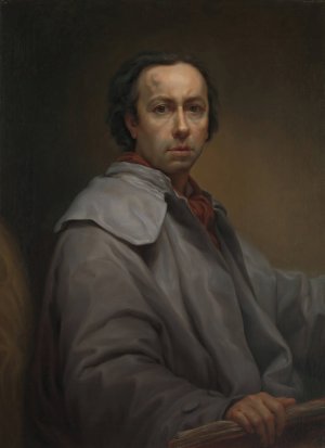 Self-Portrait by Anton Raphael Mengs Oil Painting