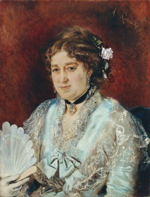 Babette Tapecierer by Anton Romako Oil Painting
