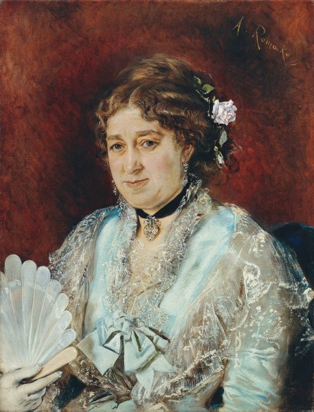 Babette Tapecierer  by Anton Romako - Hand-Painted Oil Painting Reproduction