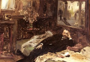 Bildnis Des Karl Radnitsky by Anton Romako Oil Painting
