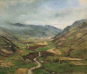 Das Gasteinertal II by Anton Romako Oil Painting