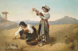 Nach der Ernte by Anton Romako Oil Painting