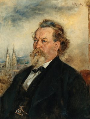 Portrat Bucher Wilhelm by Anton Romako Oil Painting