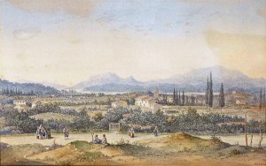 Landschaft In Malta Oil painting by Anton Schranz