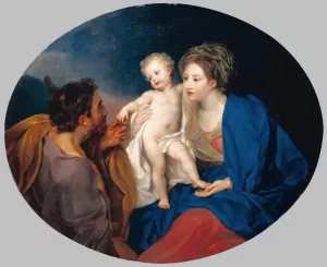 Madonna and Child with a Shepherd by Anton Von Maron - Oil Painting Reproduction