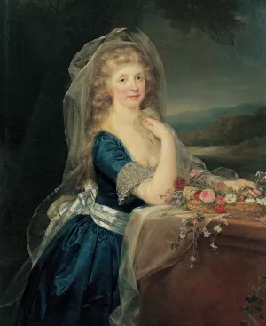 Portrait Of Anna Pieri Brignole Sale by Anton Von Maron Oil Painting