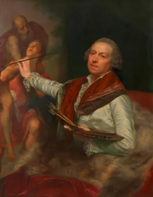Selbstbildnis Anton von Maron by Anton Von Maron Oil Painting