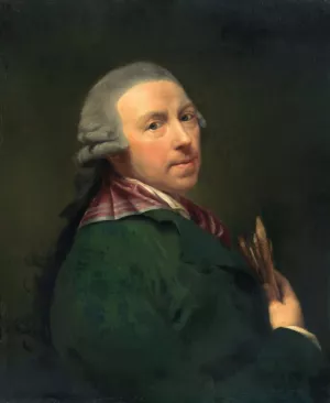 Self-portrait by Anton Von Maron Oil Painting