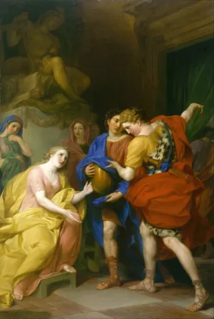 The Return of Orestes by Anton Von Maron Oil Painting