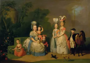 Portrait of Carolina Wilhelmina of Orange by Anton Wilhelm Tischbein Oil Painting