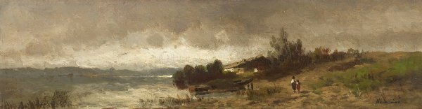 Main Product Photo of Aufziehendes Gewitter  Painting by Anton Windmaier