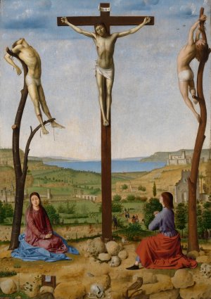 Calvary by Antonello Da Messina Oil Painting