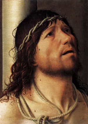 Christ at the Column Oil painting by Antonello Da Messina