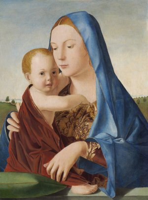 Madonna and Child by Antonello Da Messina Oil Painting