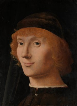 Portrait of a Young Man by Antonello Da Messina Oil Painting