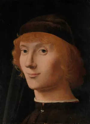 Portrait of a Young Man by Antonello Da Messina Oil Painting