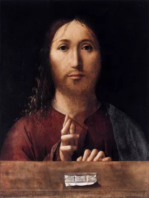 Salvator Mundi by Antonello Da Messina Oil Painting