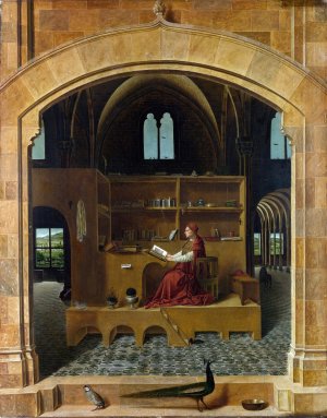 St. Jerome in His Study by Antonello Da Messina Oil Painting