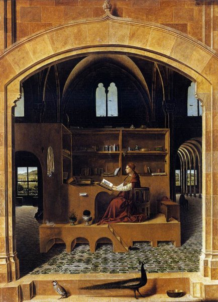 Main Product Photo of St Jerome in His Study Painting by Antonello Da Messina