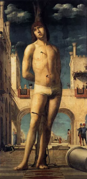 St Sebastian by Antonello Da Messina - Oil Painting Reproduction