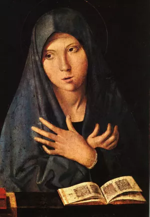 Virgin of the Annunciation painting by Antonello Da Messina