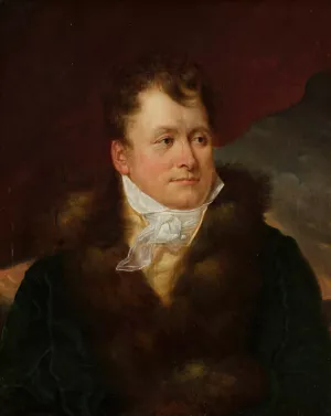 Portrait of Ignacy Nosarzewski by Antoni Brodowski Oil Painting