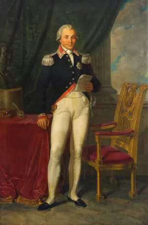 Portrait of Jan Krasinski by Antoni Brodowski Oil Painting
