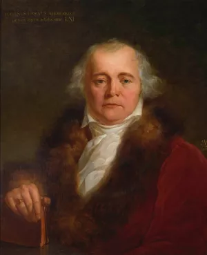 Portrait of Julian Ursyn Niemcewicz by Antoni Brodowski Oil Painting