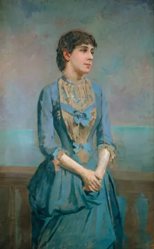 Portrait Of Lluisa Dulce I Tresserra, Marquise Of Castellflorite by Antoni Caba Oil Painting