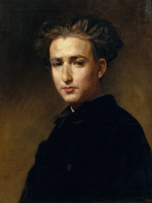 Portrait Of The Painter Ramon Padro by Antoni Caba Oil Painting