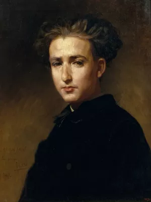 Portrait Of The Painter Ramon Padro by Antoni Caba Oil Painting