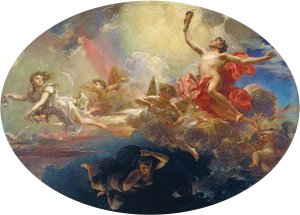 The Triumph of Day over Night Preceded by Dawn by Antoni Caba Oil Painting