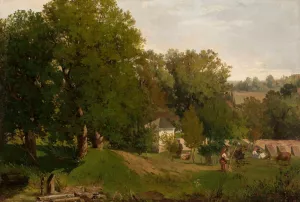 View from Kalwaria Zebrzydowska Oil painting by Antoni Gramatyka