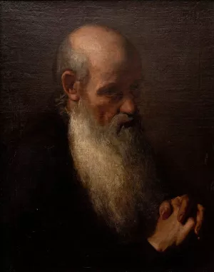 Old Man by Antoni Kolberg Oil Painting