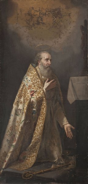 Bishop Wincenty Popiel by Antoni Murzynowski Oil Painting