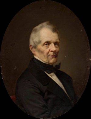 Portrait of Rafal Hadziewicz by Antoni Murzynowski Oil Painting