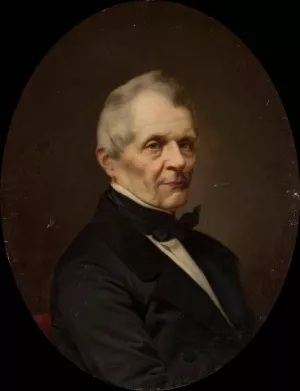 Portrait of Rafal Hadziewicz by Antoni Murzynowski Oil Painting