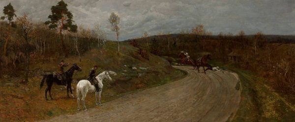 Episode from the 1863 insurrection  by Antoni Piotrowski - Hand-Painted Oil Painting Reproduction