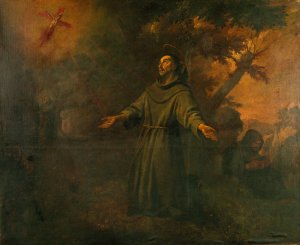 Saint Francis Receives the Stigmata by Antoni Viladomat Oil Painting