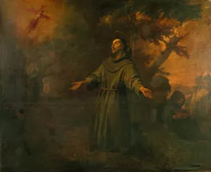 Saint Francis Receives the Stigmata by Antoni Viladomat Oil Painting