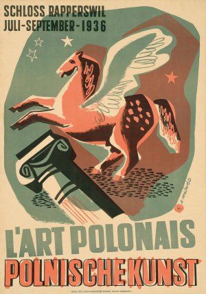 L'Art Polonais, Polnische Kunst. Schloss Rapperswil, juli-september 1936 by Antoni Wajwod Oil Painting
