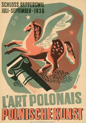 L'Art Polonais, Polnische Kunst. Schloss Rapperswil, juli-september 1936 Oil painting by Antoni Wajwod
