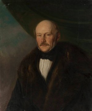 Portrait of Edward Szydlowski by Antoni Ziemiecki Oil Painting