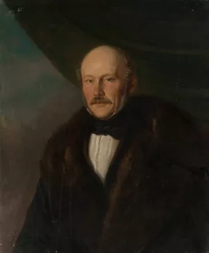 Portrait of Edward Szydlowski by Antoni Ziemiecki Oil Painting
