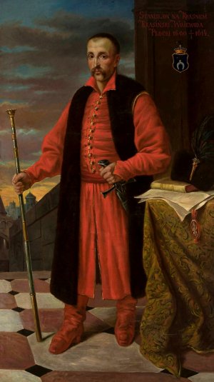 Portrait of Stanislaw Krasinski by Antoni Ziemiecki Oil Painting